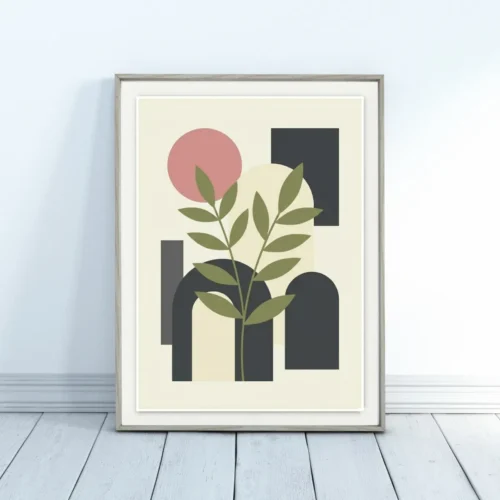 Apstraktna grana i oblici Apstraktna grana i oblici poster