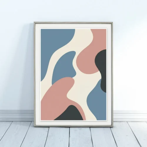 Apstraktni oblici nežnih boja Apstraktni oblici nežnih boja poster