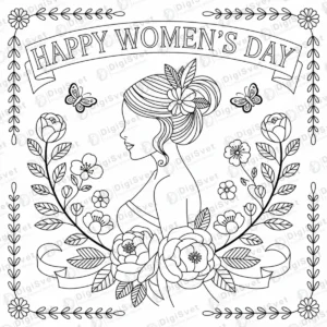 Bojanka za 8. mart sa cvecem i zenom