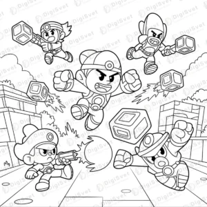 Grupa likova iz Brawl Stars igrice