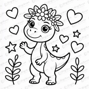 Slatki mali dinosaurus