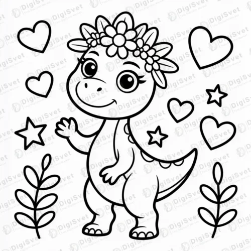 Slatki mali dinosaurus