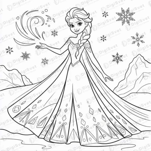 Princeza Elza iz Frozena bojanka