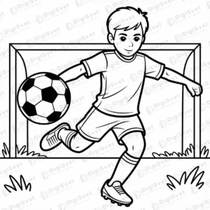 Decak sutira fudbalsku loptu