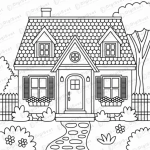 Bojanka Kuća Kucica sa bastom bojanka