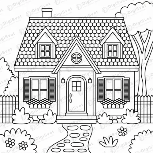 Kucica sa bastom bojanka