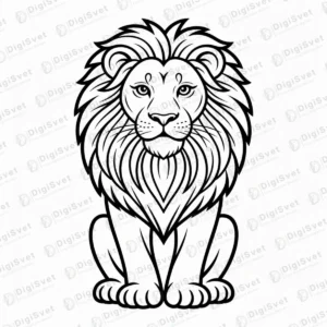 Bojanka Lav Lavlja glava sa grivom