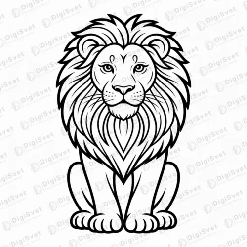 Lavlja glava sa grivom