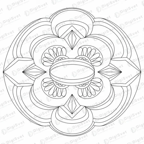 Bojanka Mandala Cvetna mandala