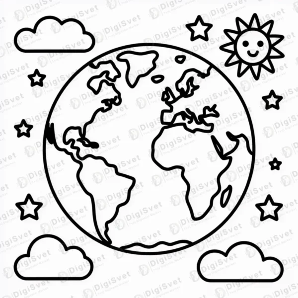 Zemlja sa licem i svemirom