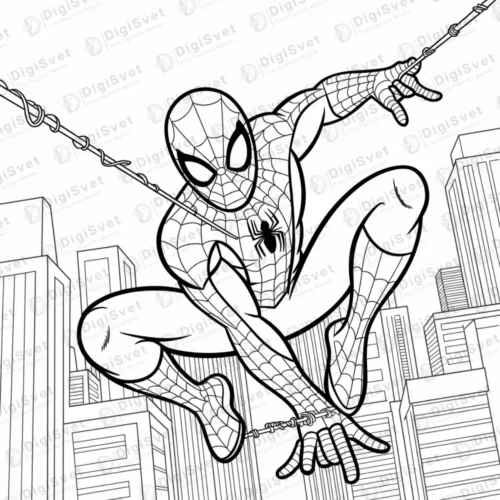 Spajdermen leti kroz grad