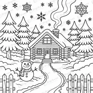 Zimska koliba u sumi