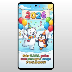 Crtani pingvini koji plesu i slave