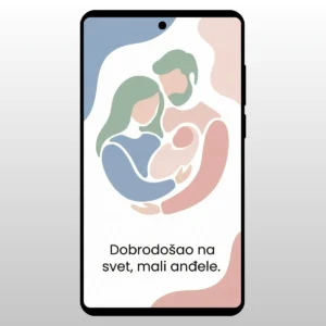 Vektorska ilustracija majke i oca kako drze bebu