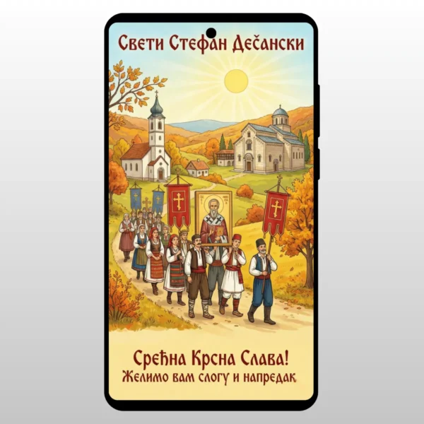 Litija ispred manastira Visoki Decani