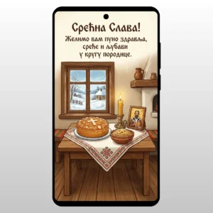 Zimska soba i ikona Save