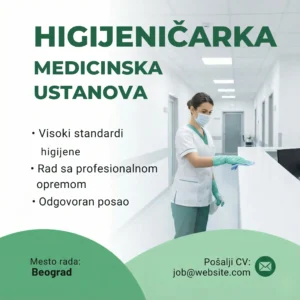 Higijenicarka brise pod u bolnici