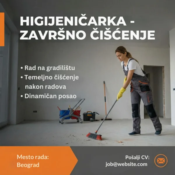 Ciscenje nakon gradjevinskih radova