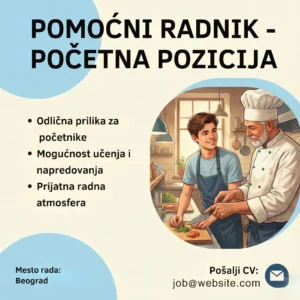 Mladi kuvar secka povrce