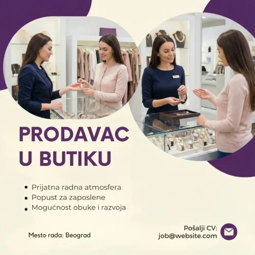 Prodavac pokazuje prsten