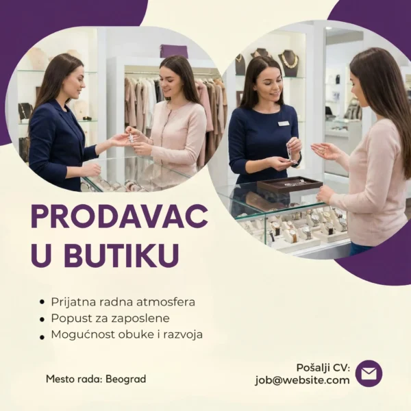 Prodavac pokazuje prsten