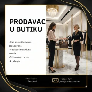 Prodavacica u radnji sa torbama