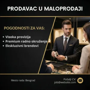 Prodavac pokazuje nakit u zlatari