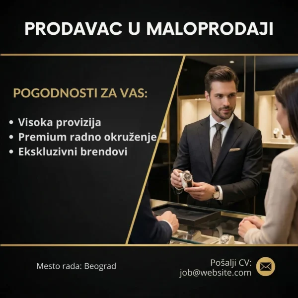 Prodavac pokazuje nakit u zlatari