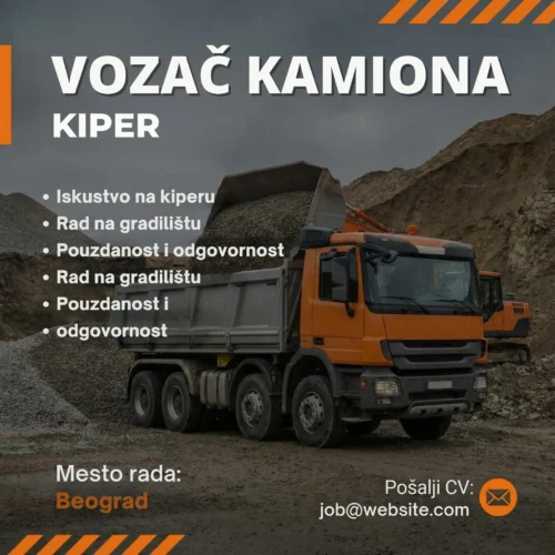 Kamion kiper na gradilistu