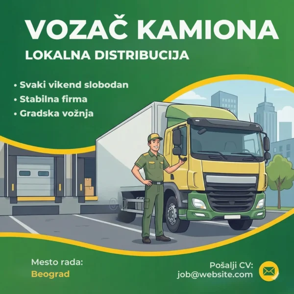 Manji kamion za distribuciju