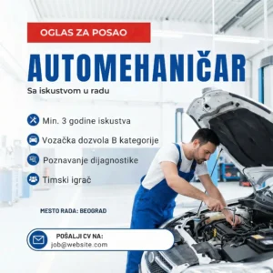 Iskusni automehanicar pregleda motor