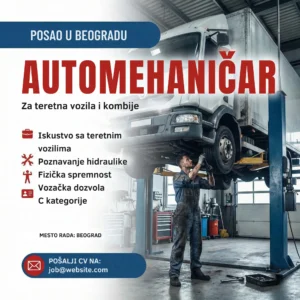 Mehanicar popravlja kamion