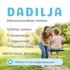 Dadilja se igra sa decom oglas