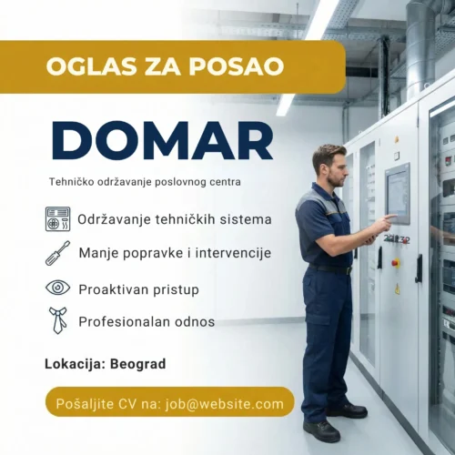 Domar popravlja instalacije