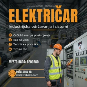 Elektricar ispred table oglas