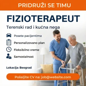 Fizioterapeut pomaze starijoj osobi