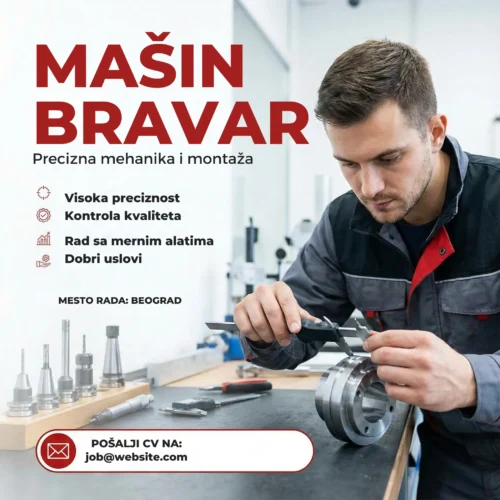 Oglas za posao Mašin Bravar Proizvodnja Alat Šablon Bravar radi sa alatom oglas