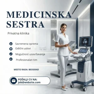 Sestra u privatnoj ordinaciji oglas