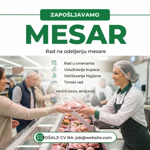 Mesar usluzuje kupca