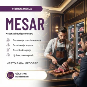 Mesar u luksuznoj mesari