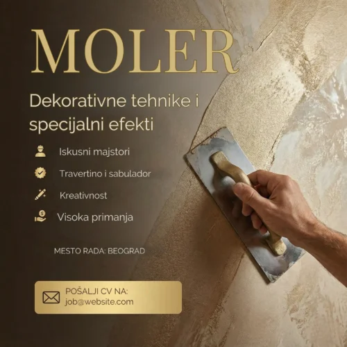 Moler radi dekorativnu tehniku