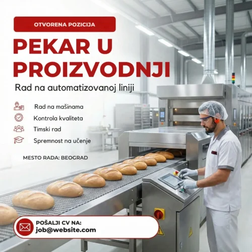 Pekar u industrijskom pogonu