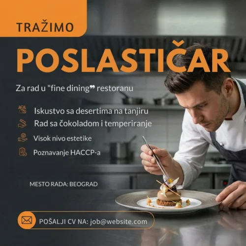 Kuvar servira desert