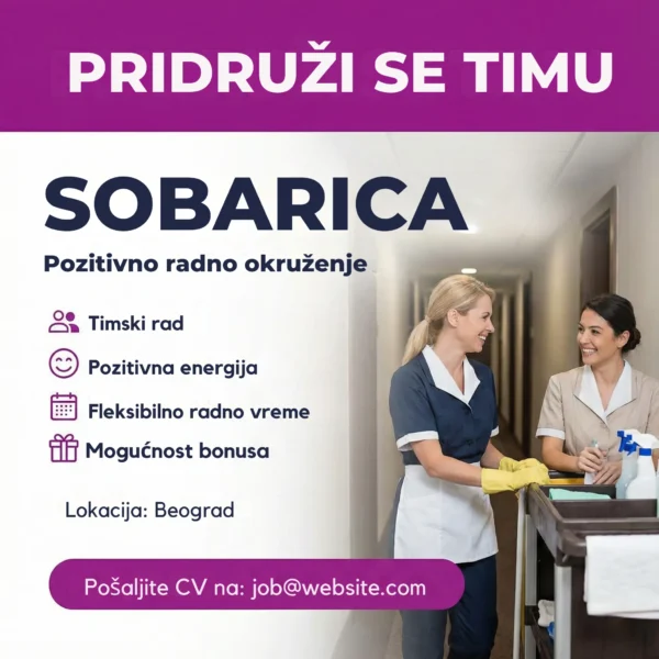 Sobarica namesta krevet u hotelu