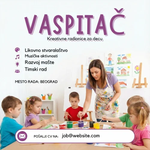 Vaspitacica crta sa decom