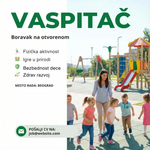 Vaspitacica i deca u parku