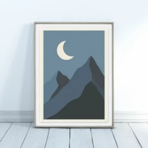 Planine pod mesečinom poster