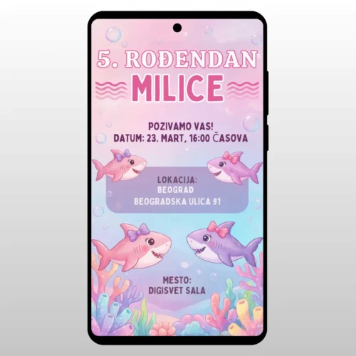 Pozivnica Za Rođendan Delfini More Delfini koji skacu u moru