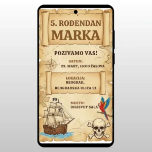 Stara mapa blaga i brod