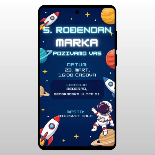 Raketa leti kroz svemir